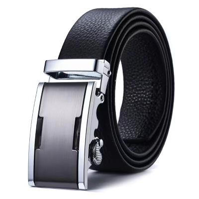 China Fashion.Casual.Business manufacturer's popular cowhide leather automatic buckle belt is wear-resistant and durable fashion trend for men for sale