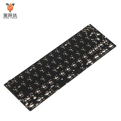 China Black Backlit Mechanical Keyboard PCB Assembly Circuit Board PCBA Service Factory With Bundled Gerber Bom 50*50mm Files for sale