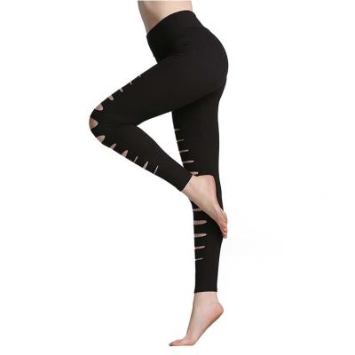 China New Minpai 1 Pants Women Breathable Stretch Leggings Nine Point Hollow Breathable High Waist Seamless Leggings Yoga Pants Gym for sale