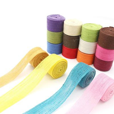 China Home Textile Materials Factory Supply Jute Webbing Viable Direct Running Colorful Clothing Webbing Wholesale Home Textile Materials Webbing for sale