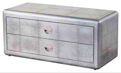 China 2 Industrieel het Bedkabinet van Nightstand L100cm van het ladenaluminium Te koop