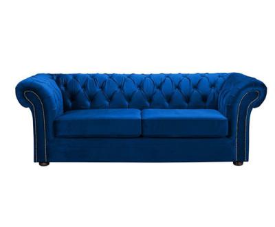 China Uitstekende de Laagbank van Blue Velvet Chesterfield Te koop