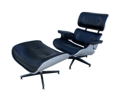 China Uitstekende Vliegenier Mid Century Eames Leather Lounge Recliner Chair en Ottomane Te koop