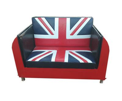 China Het Ontwerpbank van Mini Union Jack Seat Car Sofa Couch Retro Car Trunk Te koop