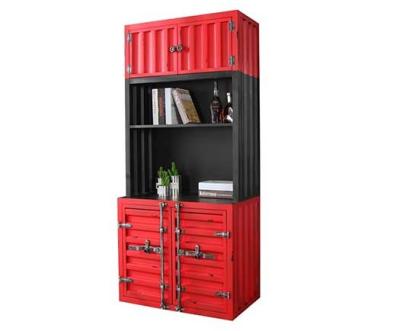 China Rusty Iron Frame High Industrial-de Boekenkast van de de Verschepende Containerstijl van de Zolderbar met Opslag Te koop