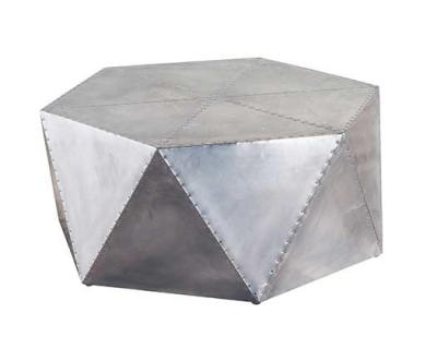 China Retro Industriële Hexagon Vliegenier Aluminum Coffee Table van de Kantoormeubilair Uitstekende Lijst Te koop