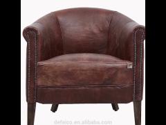 vintage barrel leather chairs for sale