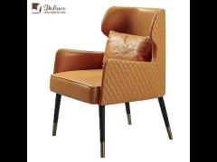 vintage tan leater armchair