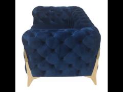 navy blue velvet sofa