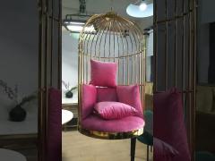 golden bird cage chairs