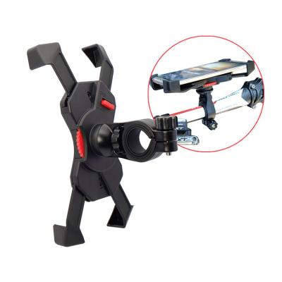 China Universal Adjustable Bicycle Motorcycle Bike Phone Holder With 360 Adjustable Handle Motorcycle Phone Holder Ball Safe For Scooter for sale