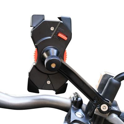 China 360 Rotation Mobile Phone Holder Motorcycle Bicycle Bike Mount Mobile Detachable View Adjustable Cell Phone Recycling Holder for sale