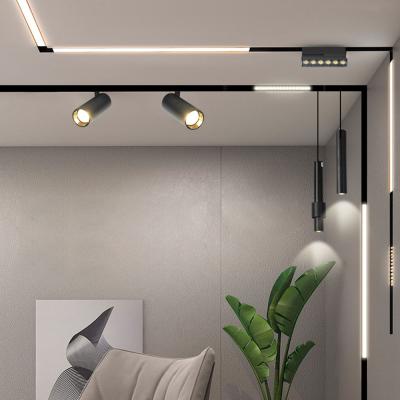 China High Performance Wholesale 48V Spotlight Outdoor Recessed Linear Rail Lighting Magnetic System Led Track Light for sale