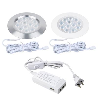 China Easy Installation LED Cabinet Light Night WineLight Ultrathin 12v Silver/White Spotlight for sale