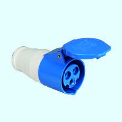 China Bule (High Quality) Industrial Color 3-Pins Electric Power Plug , Industry Plug Socket for sale