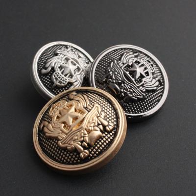 China Factory direct sale viable denim jacket jeans buttons metal zinc copper surface with handle buttons for sale