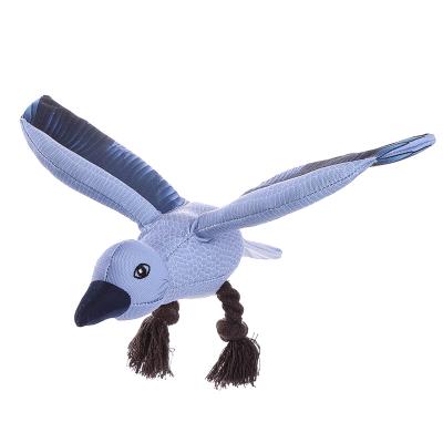 China Canvas Dogs Seagull Shaped Cotton Rope Squeaky Dog Toys Sold Directly By Manufacturers for sale