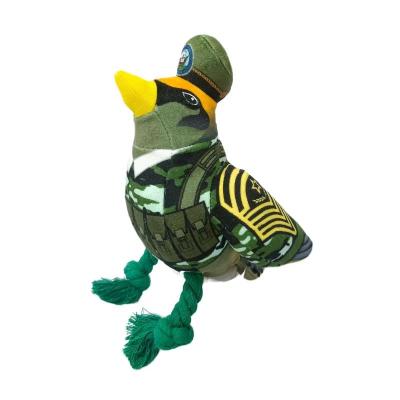 China Dogs Soldier Bird Trained Cotton Super Soft Rope Dog Squeak Toy Directly From Manufacturer for sale