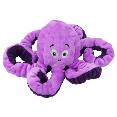 China Super Soft Octopus Paper Pop Dogs Fabric Squeaking Dog Toy Source Factory for sale