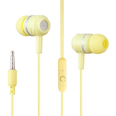 China Sustainable Factory customized 3.5mm music earphones, universal wired earphones with microphone, in ear earphones, portable earphones for sale