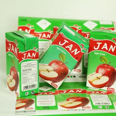 China Colepak Aseptic Brick Fruit Juice Packaging Cartons 200ml for sale