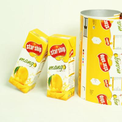 China Aseptic Beverage Brick Pack Aseptic Cartons Juice Packs for sale