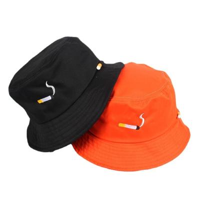 China High Quality Adult Fashionable Luxury Wide Brim Image Embroidery Bucket Hat Unisex Bucket Hat for sale