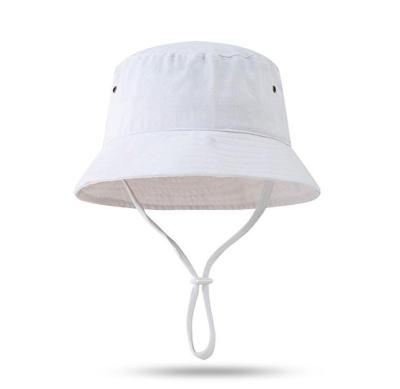 China New Designer Outdoor Sun Visor Hat Checked Little Girls Kids White Sun Hats for sale