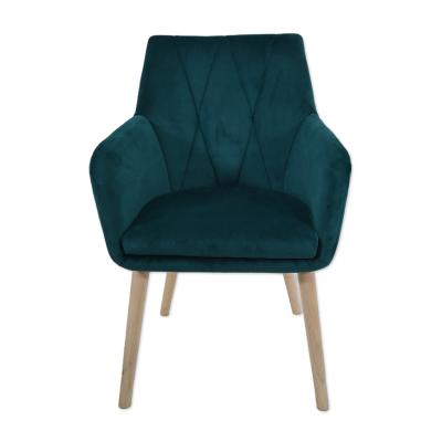 China Comfortable high quality green armchair living room restaurante sofa MINK velvet nordic accent chair for sale