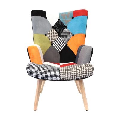 China VISON patchwork furniture lounge chair lounge patchwork armchair for living room for sale