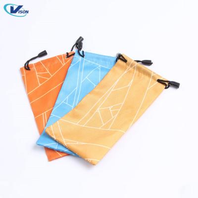 China Women Eye Glasses Bag Pouch Promotional Drawstring Glasses Portable Bag Glass Eye Bags For Sun Glasses for sale