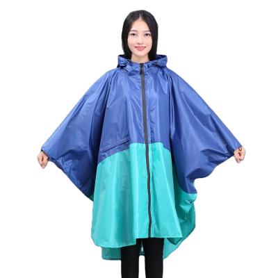 China 100% Custom Women's Poncho Stylish Breathable Polyester Waterproof Rain /Windproof/Eco-friendly/Durable/Soft Raincoat with Hood Zipper Styles for sale