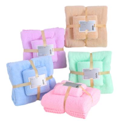 China Custom Logo Wholesale Hot Sell High Quality Custom Made Microfiber Bath Towels Child Safe Face Towel Hand Towel Set for sale