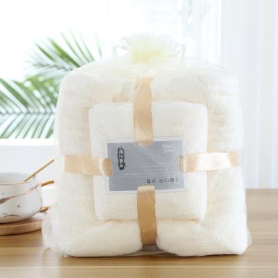 China Luxury 2PCS Bathroom Microfiber Towel Sets Child Safe Towels and Bath Towel Sets for sale