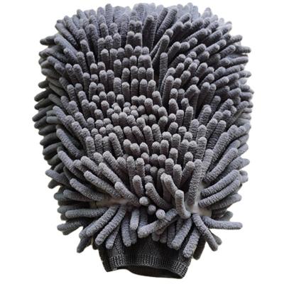 China Child Safe Microfiber Dusting Glove Chenille Wash Mitt Hand Towel Wash Glove Chenille Gloves for sale