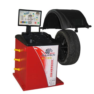 China Auto Repair Car Tire Gauge Rim Width Fault Diagnosis Function Laser Finding Point Auto 3D Wheel Balancer for sale