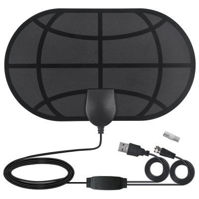 China Indoor HDTV Digital TV Antenna Indonesia Southeast Asia DVB-T2 HDTV Aerial Cable Amplifier Booster Signal Booster 23cm*17cm*2.5cm for sale