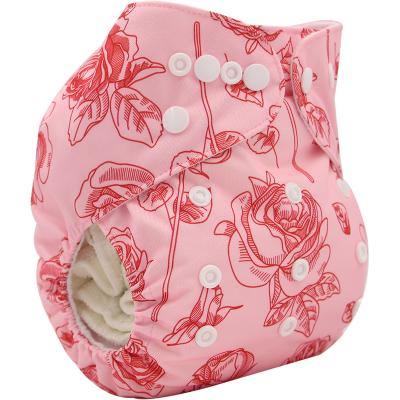 China Printed Reusable Baby Diapers Comfy And Soft Baby Diapers Manufacturer OEM for sale