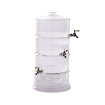 China Tower 7L Cylinder Juice Dispenser 2-3 Layer Beverage Drink Dispenser, Beverage Drink Dispenser@ for sale