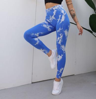 China Drop Shipping Reversible Yoga Supplies New Style Women Yoga Pants Sex Tie Butt Dye Sexy Lift Up Pants For Women for sale