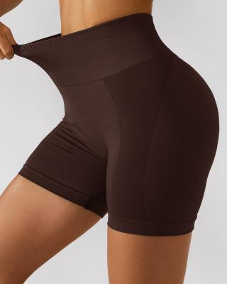 China Drop Shipping Breathable Yoga Wear Tight High Waist Butt Lift Women Yoga Shorts Saerial Support Yoga Shorts for sale