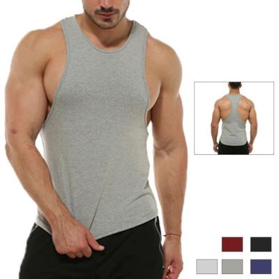 China Breathable Gym Muscle Shirt Men Tank Top Bodybuilding Clothing Workout Gym Vest Sleeveless Vest for sale