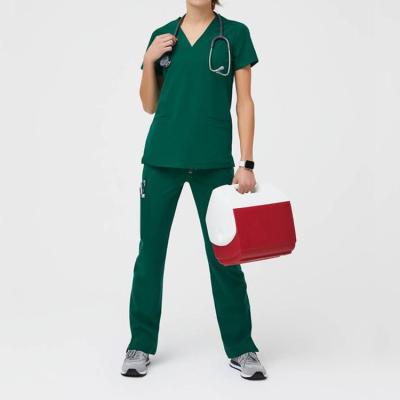 China Breathable Jogger Eco - Friendly Hospital Nursing Uniform Fashion Design Scrubs Suits for sale