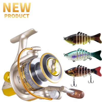 China Factory Wholesale Newbility 5.2:1 China Straight Reel Fishing Reel CNC Handle Aluminum Body Reel Seat Spinning Wheel for sale