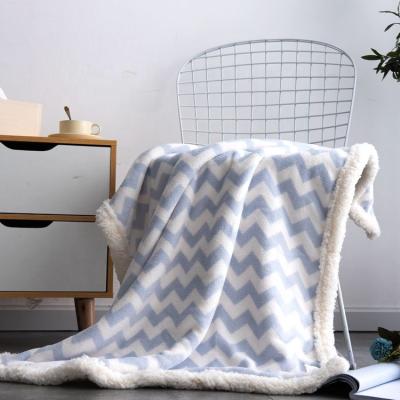 China Anti-pilling Wave Pattern Newborn Gift Baby Milestone Blanket Monthly Kids Wrap Photo Blanket for sale