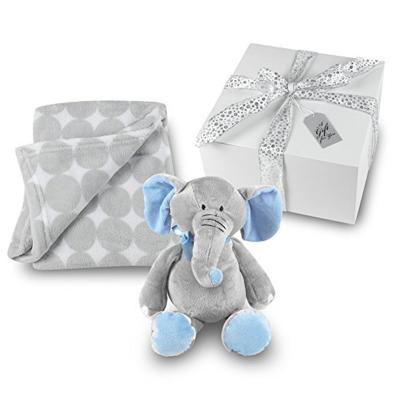 China Gray Elephant Security Coral Fleece Disposable Soft Blanket for sale