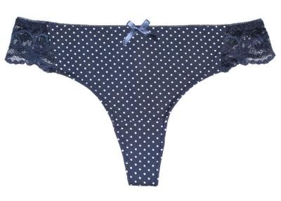 China Sex Microfiber String Dots Sexy Women Thongs Underwear Custom for sale