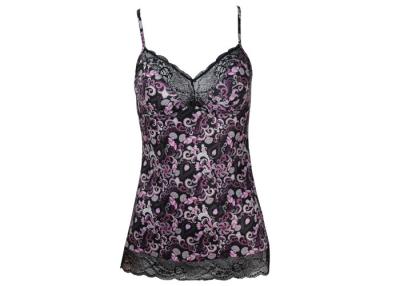 China Elegant Printed Microfiber Women Sleepwear in Nylon / Spandex for sale