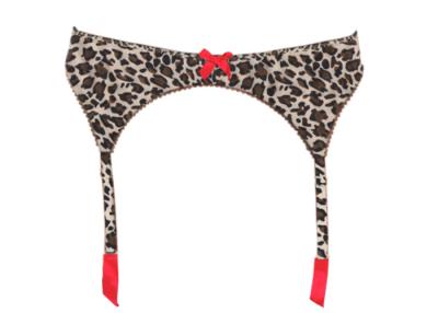 China Classic Haggard Leopard Print Sexy Garter Belts Plus Size Customized for sale