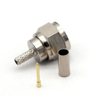 China Audio Male F Crimp Type RF Connector For RG174/RG179/RG316/RG58/LMR200 Coaxial Cable à venda